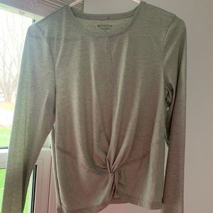 Green athleta workout top